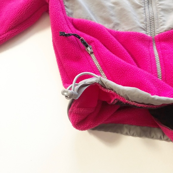 Polar Edge Fleece Zip Jacket Rip Stop Fabric Elbow Patch & Chest Pink M(8/10) - Picture 3 of 8